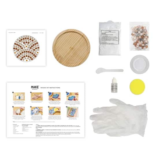 6" Round Trivet Neutral Mosaic Kit by Make Market®